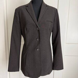 Women's Dark Brown Fully Lined Blazer by Body By Victoria Size 6